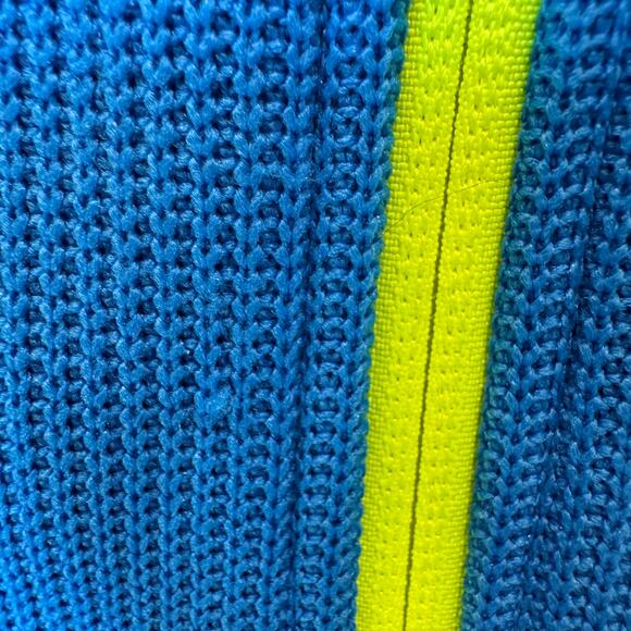 Spyder Blue Knit Zip Up Fleece Lined Jacket Size Youth Small 7/8 - Picture 10 of 11